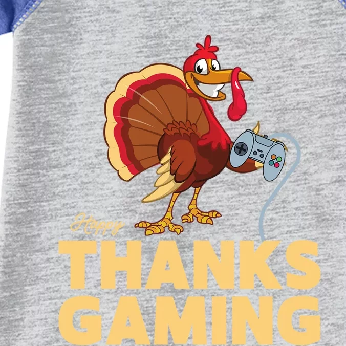 Happy Thanksgaming Thanksgiving Turkey Video Game Great Gift Infant Baby Jersey Bodysuit