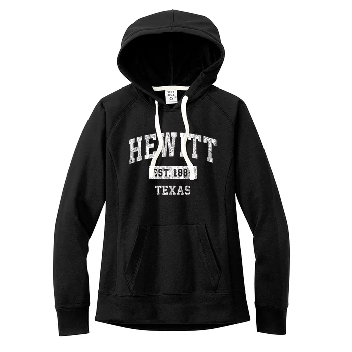 Hewitt Texas Tx Vintage Sports Established Women's Fleece Hoodie