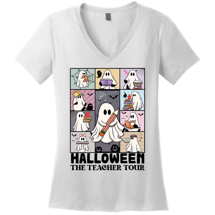 Halloween The Teacher Women's V-Neck T-Shirt