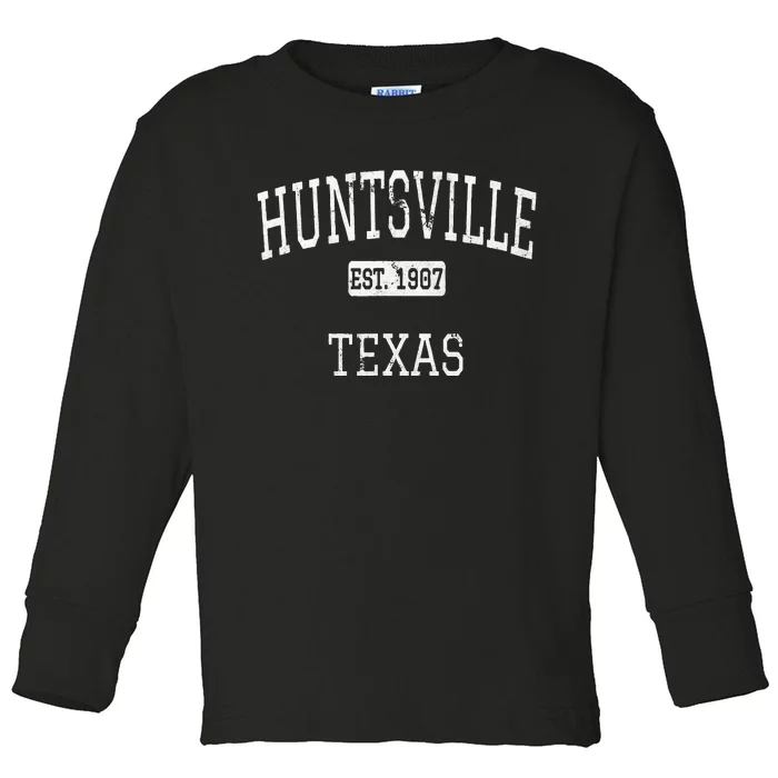 Huntsville Texas TX Vintage Toddler Long Sleeve Shirt