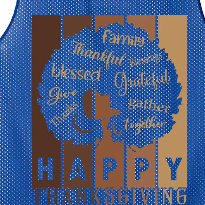 Happy Thanksgiving Thankful Blessings Thanksgiving Family Gift Mesh Reversible Basketball Jersey Tank