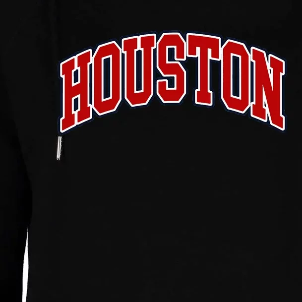 Houston Texas Throwback Design Print Htown Classic Womens Funnel Neck Pullover Hood