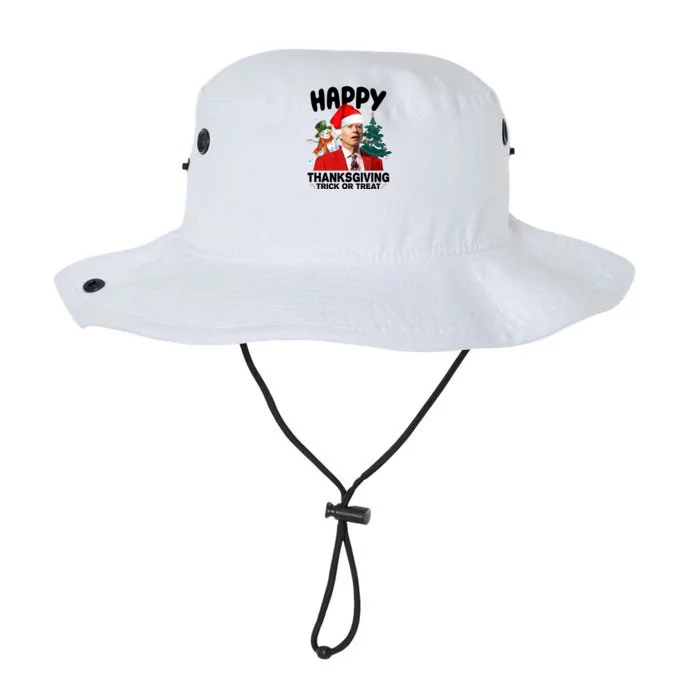 Happy Thanksgiving Trick Or Treat Funny Joe Biden Legacy Cool Fit Booney Bucket Hat