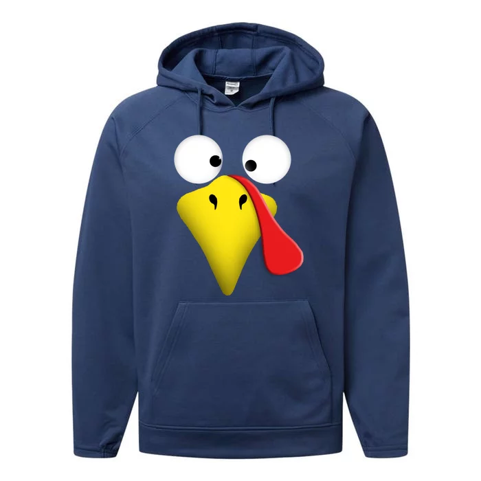 Happy Thanksgiving Turkey Outfit Funny Gift Performance Fleece Hoodie