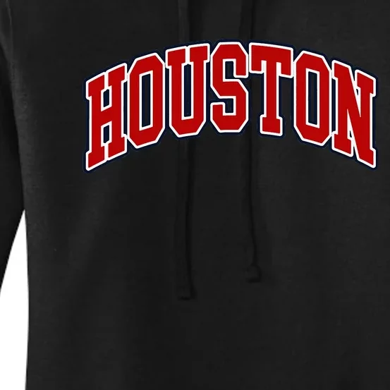 Houston Texas Throwback Design Print Htown Classic Women's Pullover Hoodie