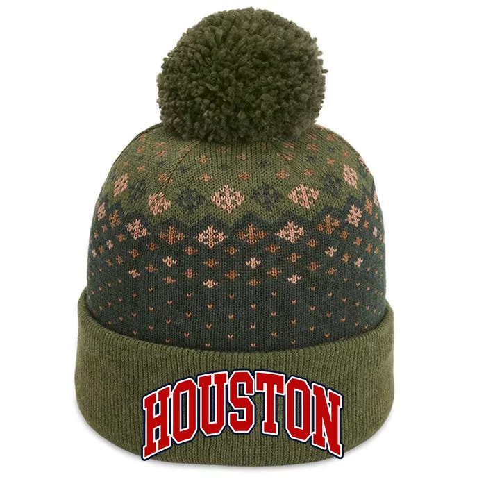 Houston Texas Throwback Design Print Htown Classic The Baniff Cuffed Pom Beanie