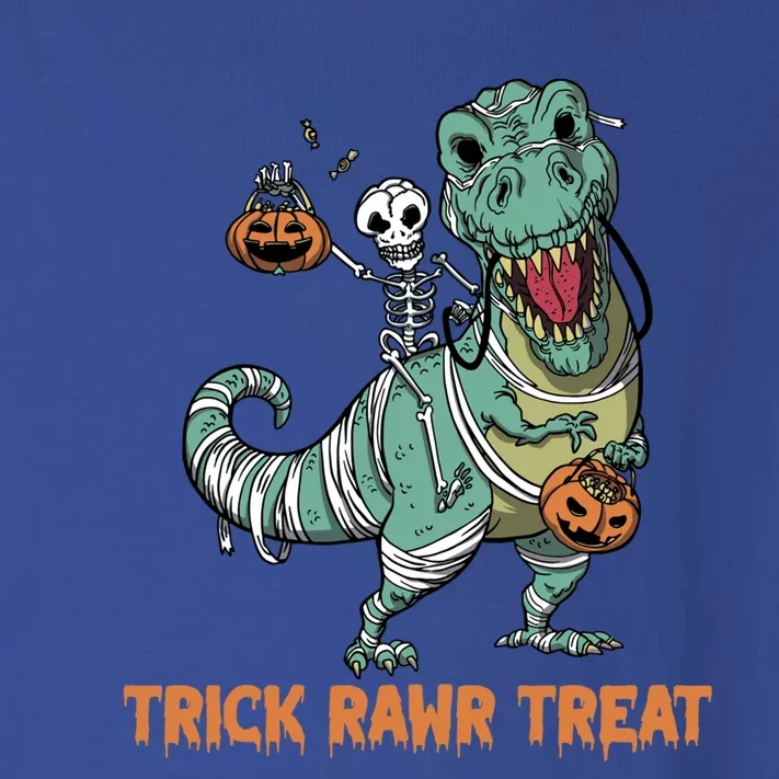 Halloween Trex Tgiftrex Trick Rawr Treat Funny Dinosaur Mummy Gift Toddler Long Sleeve Shirt