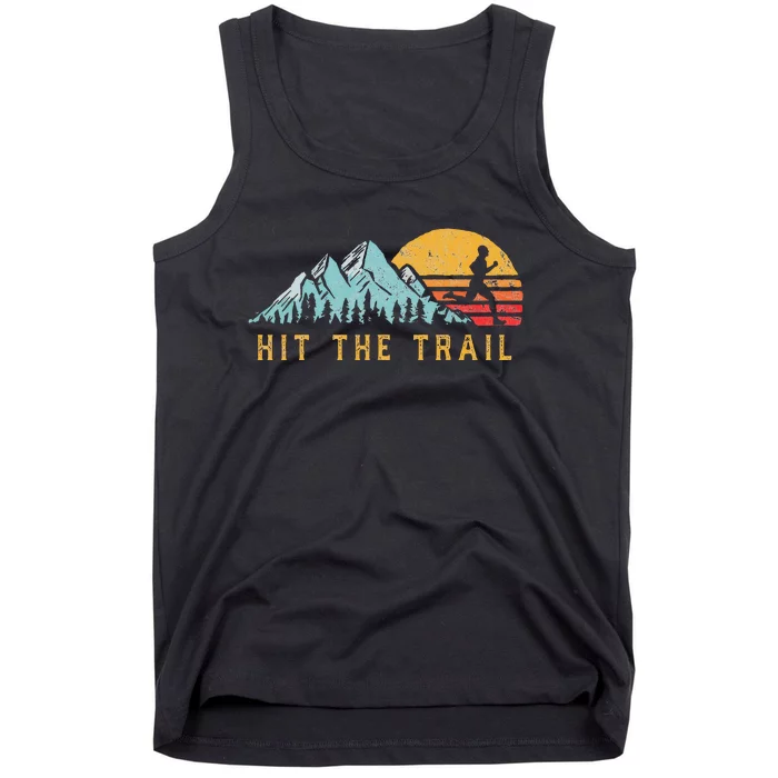 Hit The Trail Runner Retro Style Vintage Running Tank Top