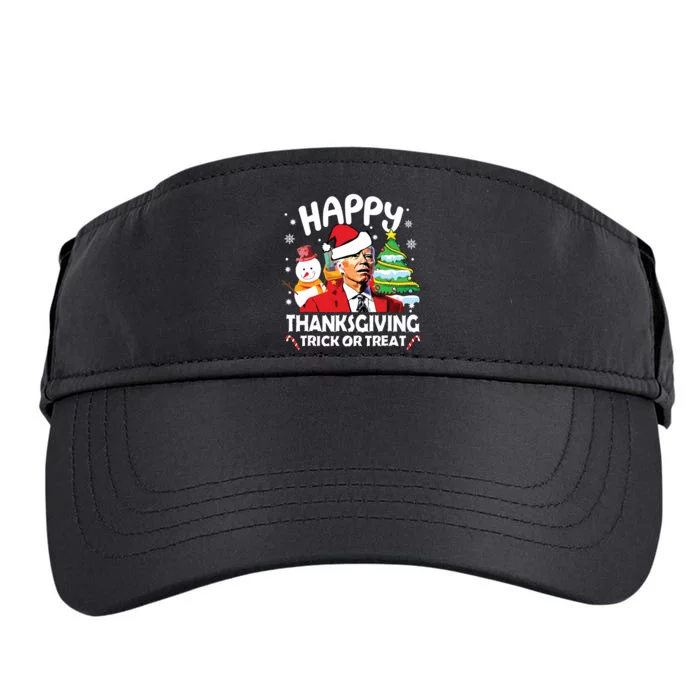 Happy Thanksgiving Trick Or Treat Joe Biden Santa Christmas Adult Drive Performance Visor