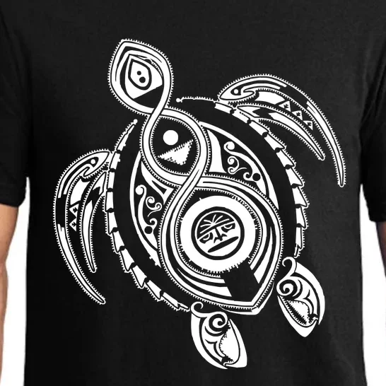 Hawaiian Turtle Tribal Art Pajama Set