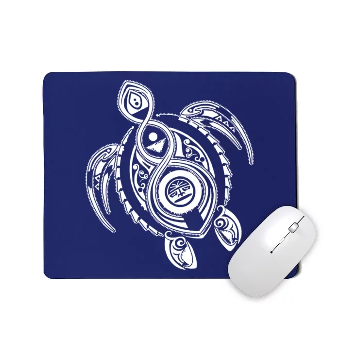 Hawaiian Turtle Tribal Art Mousepad