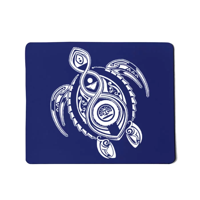 Hawaiian Turtle Tribal Art Mousepad