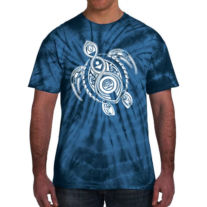 Hawaiian Turtle Tribal Art Tie-Dye T-Shirt