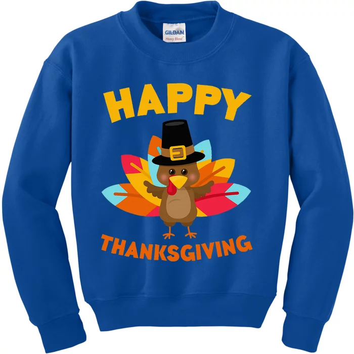 Happy Thanksgiving Thanksgiving Day Kids Sweatshirt