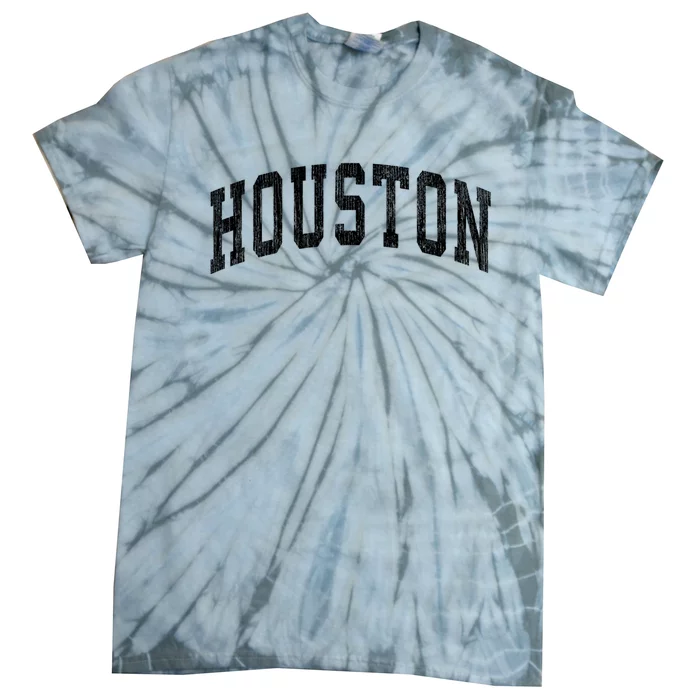 Houston Texas Tx Vintage Athletic Sports Design Tie-Dye T-Shirt