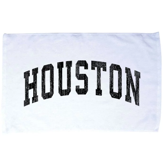 Houston Texas Tx Vintage Athletic Sports Design Microfiber Hand Towel