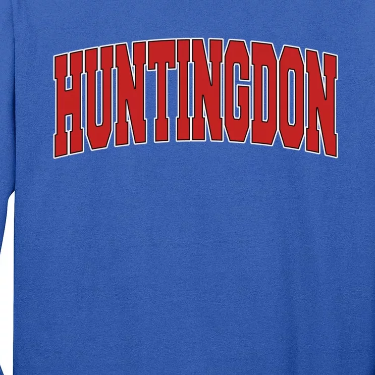 Huntingdon Tn Tennessee Varsity Style Usa Vintage Sports Meaningful Gift Tall Long Sleeve T-Shirt