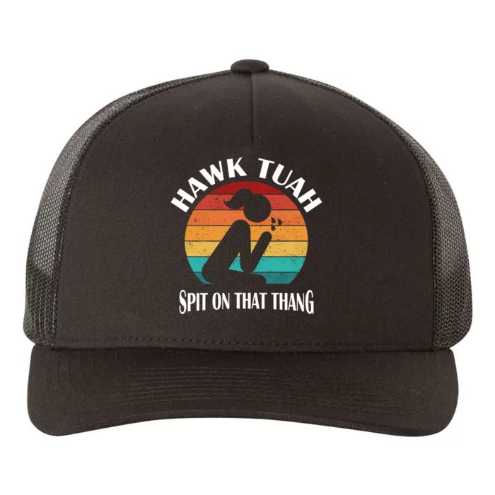 Hawk Tuah Trendy Yupoong Adult 5-Panel Trucker Hat