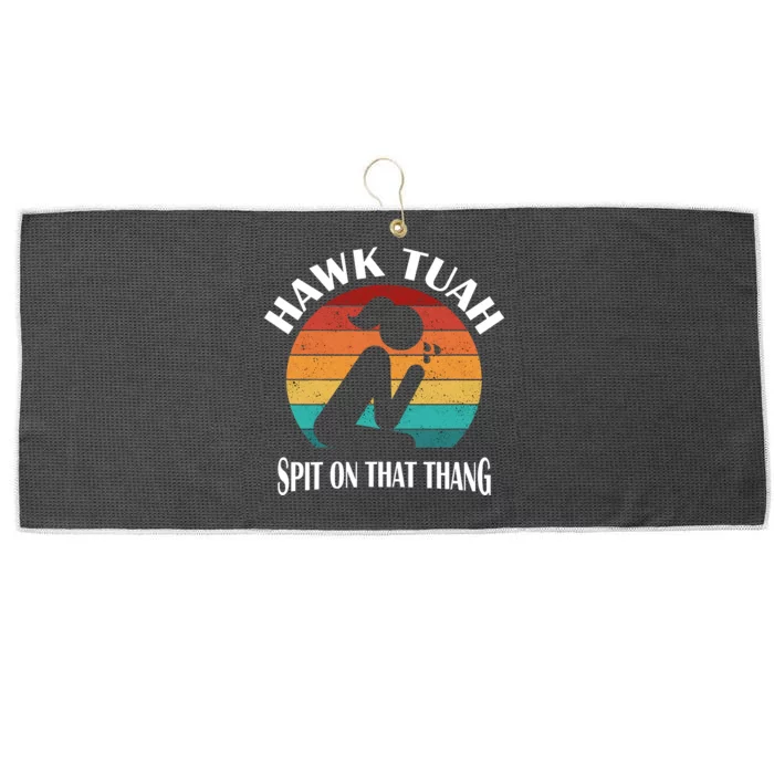 Hawk Tuah Trendy Large Microfiber Waffle Golf Towel