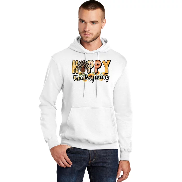 Happy Thanksgiving Turkey Cute Holiday Hoodie