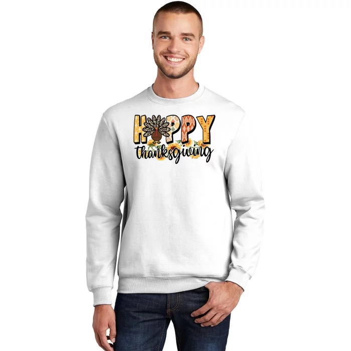 Happy Thanksgiving Turkey Cute Holiday Sweatshirt