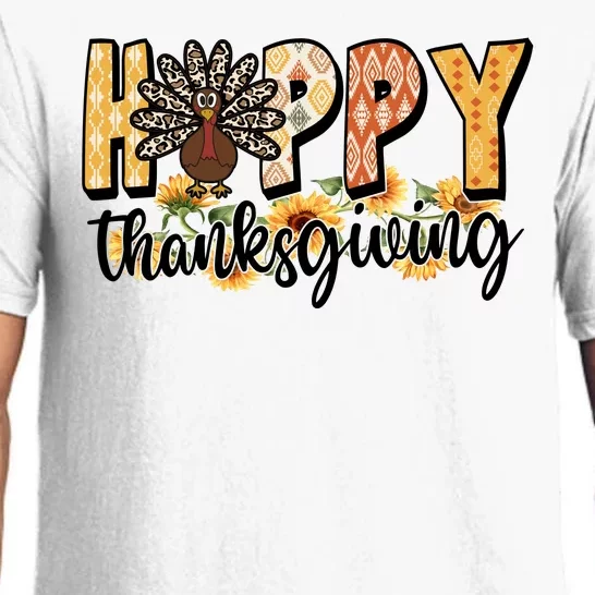 Happy Thanksgiving Turkey Cute Holiday Pajama Set