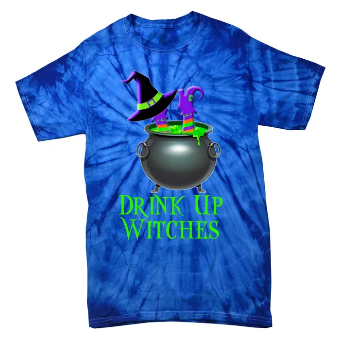 Halloween Trick Treat Witches Up Gift Tie-Dye T-Shirt