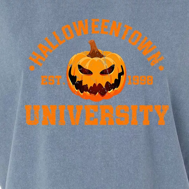 Halloween T.O.W.N. University Est 1998 Pumpkin Garment-Dyed Women's Muscle Tee