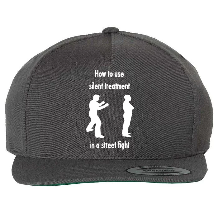 How To Use Silent Treatment In Street Fight Wool Snapback Cap