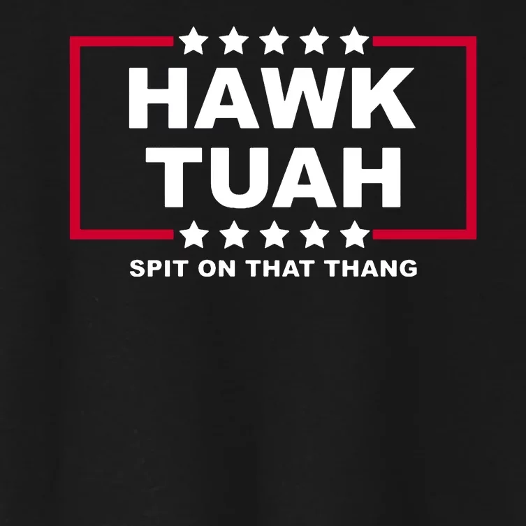 Hawk Tuah Utah Girl Funny Spit On That Thang Women's Crop Top Tee