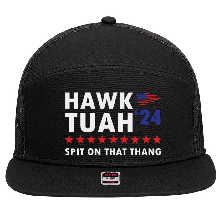 Hawk Tush Viral Election Parody 7 Panel Mesh Trucker Snapback Hat