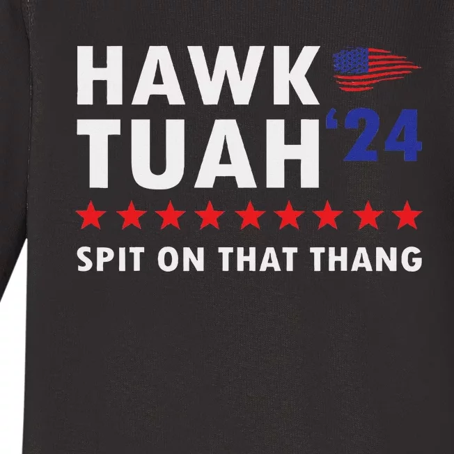 Hawk Tush Viral Election Parody Baby Long Sleeve Bodysuit