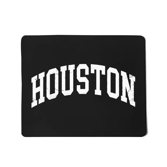 Houston Texas Vintage Distressed Worn Design Mousepad