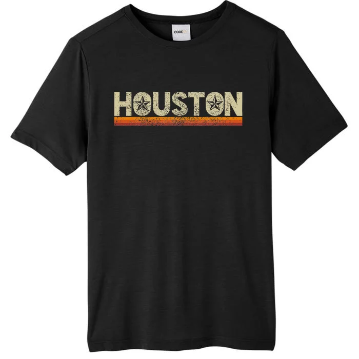 Houston Texas Vintage Retro Stars Souvenir ChromaSoft Performance T-Shirt