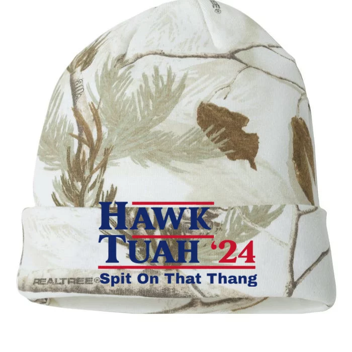 Hawk Tush Viral Election Parody Design Kati - 12in Camo Beanie