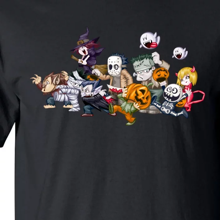 Halloween Team Villains Monster Crew Tall T-Shirt