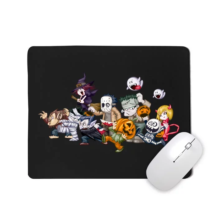 Halloween Team Villains Monster Crew Mousepad