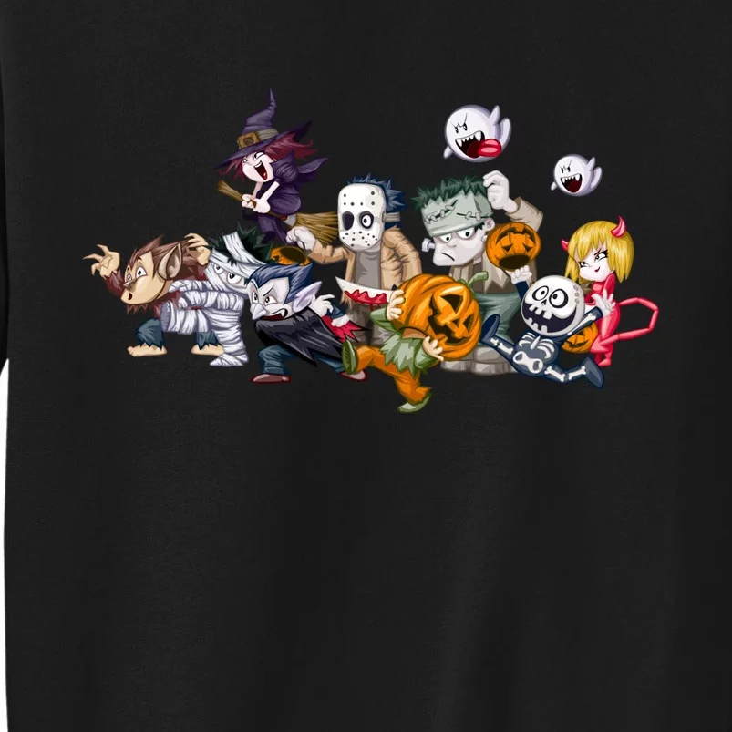 Halloween Team Villains Monster Crew Tall Sweatshirt