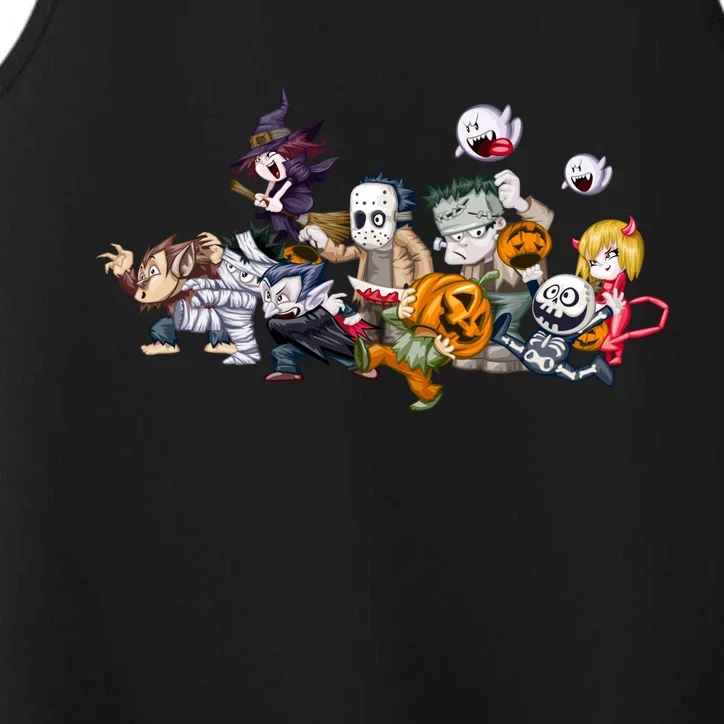 Halloween Team Villains Monster Crew Performance Tank