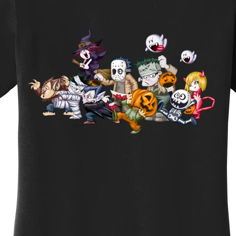 Halloween Team Villains Monster Crew Women's T-Shirt