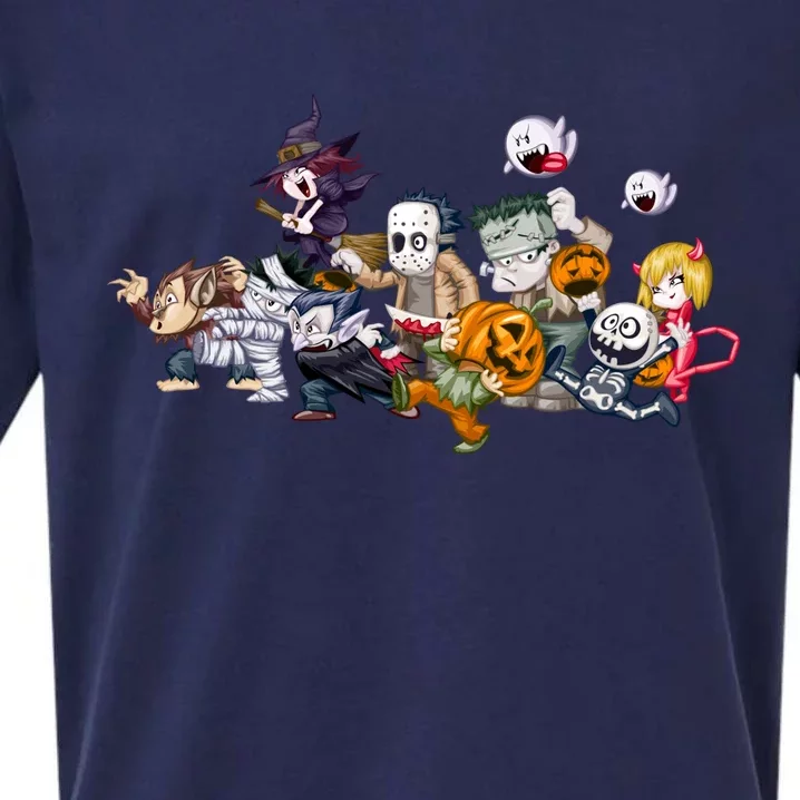 Halloween Team Villains Monster Crew Sueded Cloud Jersey T-Shirt