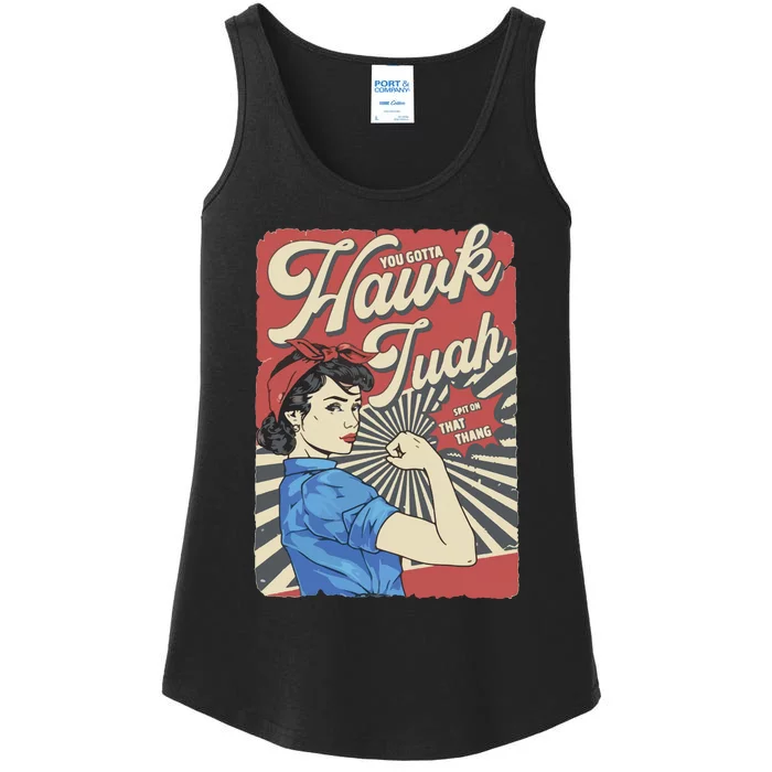 Hawk Tuah Viral Spit On That Thing Ladies Essential Tank