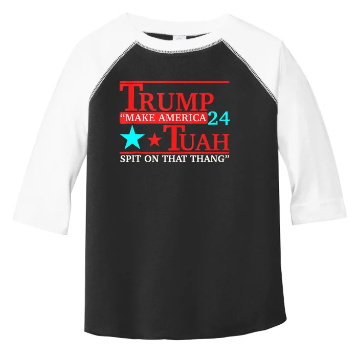 Hawk Tuah Viral Humor Meme Video Girl 24 Trump Tua Toddler Fine Jersey T-Shirt