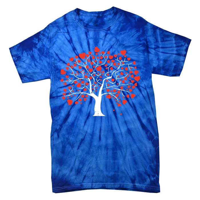 Heart Tree Valentines Day Cute Nature Love Great Gift Tie-Dye T-Shirt