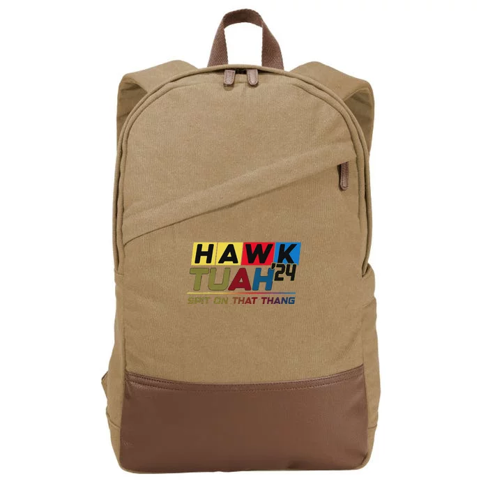 Hawk Tush Viral Election Parody Design Cotton Canvas Backpack