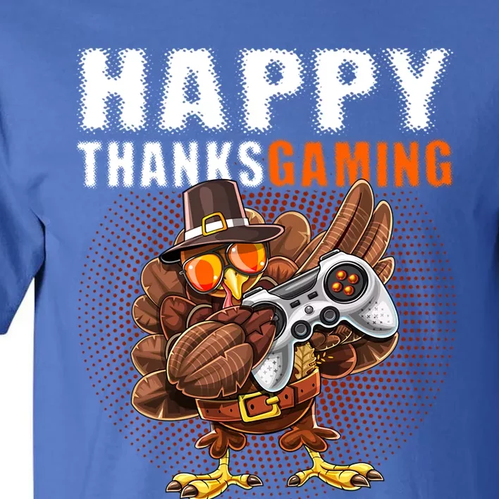 Happy Thanksgiving Video Game Dabbing Turkey Pilgrim Great Gift Tall T-Shirt