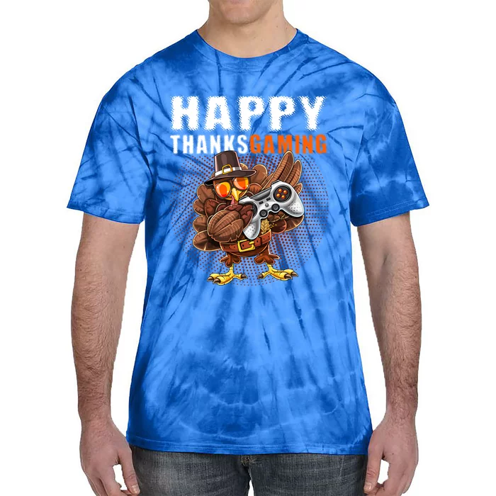 Happy Thanksgiving Video Game Dabbing Turkey Pilgrim Great Gift Tie-Dye T-Shirt