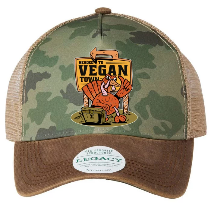 Headed To Vegan Town Chicken Legacy Tie Dye Trucker Hat