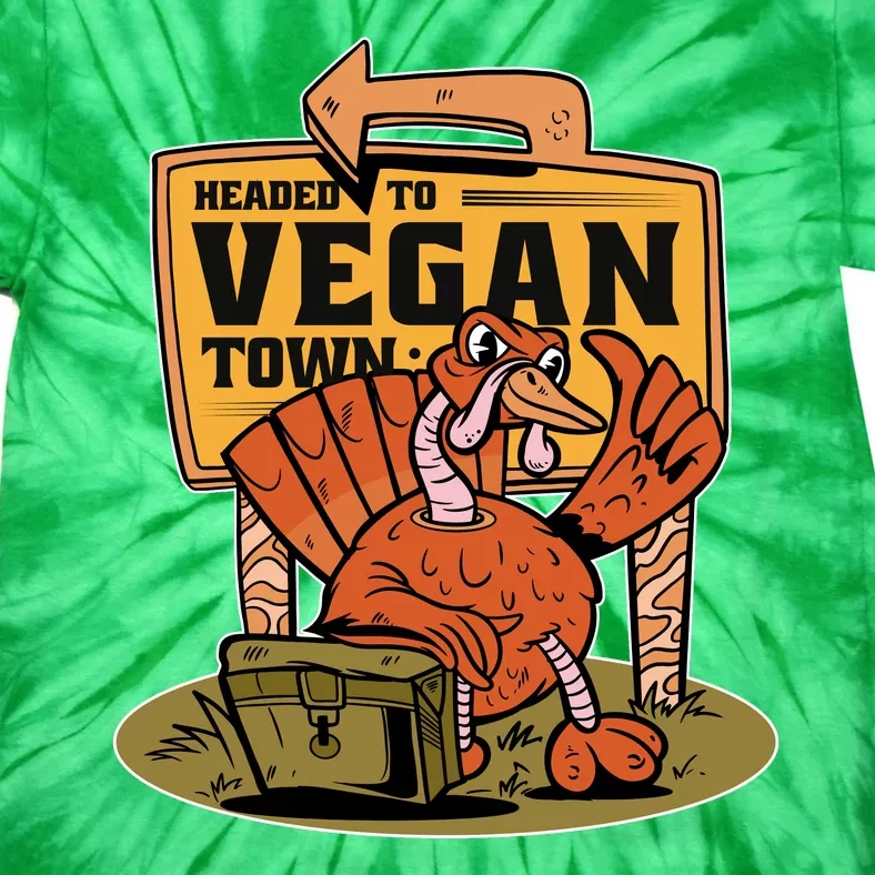 Headed To Vegan Town Chicken Tie-Dye T-Shirt