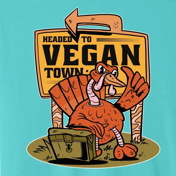 Headed To Vegan Town Chicken ChromaSoft Performance T-Shirt